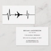 Luchtvaart Vliegtuig Pulse Visitekaartje (Voorkant / Achterkant)