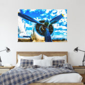 Luchtvaart voor altijd canvas afdruk (Insitu (Slaapkamer))