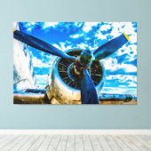 Luchtvaart voor altijd canvas afdruk (Insitu (Houten vloer))