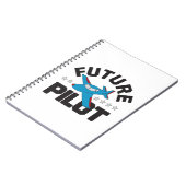 Luchtvaart voor kinderen die hoge toekomstige pilo notitieboek (Linkerzijde)