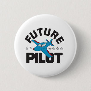 Luchtvaart voor kinderen die hoge toekomstige pilo ronde button 5,7 cm