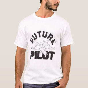 Luchtvaart voor kinderen vliegen Hoge Toekomst Pil T-shirt