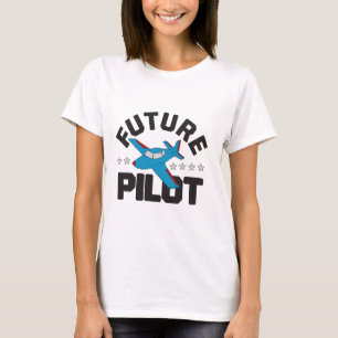 Luchtvaart voor kinderen vliegen Hoge Toekomst Pil T-shirt