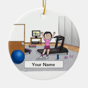 Luchtvaart - Vrouw Keramisch Ornament