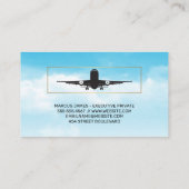 Luchtvaart | Wolken en lucht Visitekaartje (Achterkant)