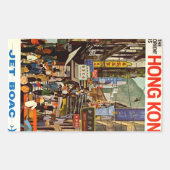  luchtvaartadvertenties in Hongkong Rechthoekige Sticker (Voorkant)