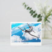 Luchtvaartart Briefkaart "F4U Corsair" (Staand voorkant)
