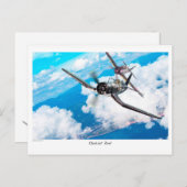 Luchtvaartart Briefkaart "F4U Corsair" (Voorkant / Achterkant)