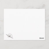 Luchtvaartart Briefkaart "F4U Corsair" (Achterkant)