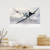 Luchtvaartart Poster "F4U Corsair" (Keuken)