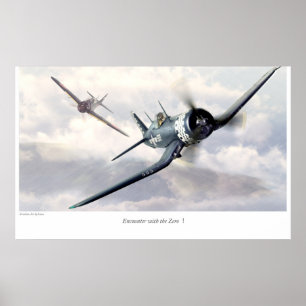 Luchtvaartart Poster "F4U Corsair"