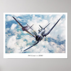 Luchtvaartart Poster "F4U Corsair r."
