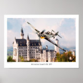Luchtvaartartikelen T-shirt "Messerschmitt Bf 109" Poster (Voorkant)