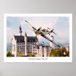 Luchtvaartartikelen T-shirt "Messerschmitt Bf 109" Poster