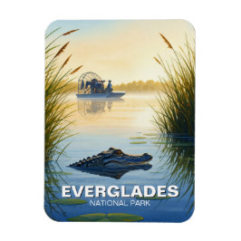 Luchtvaartboot Alligator Everglades National Park  Magneet