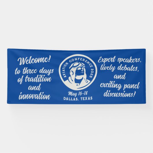 luchtvaartconferentie spandoek (Horizontaal)