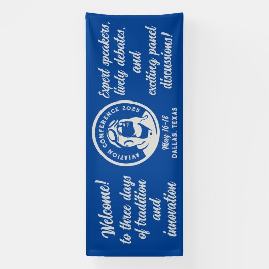  luchtvaartconferentie spandoek (Verticaal)