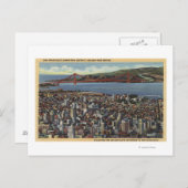 Luchtvaartdienst van het gehele centrum briefkaart (Voorkant / Achterkant)