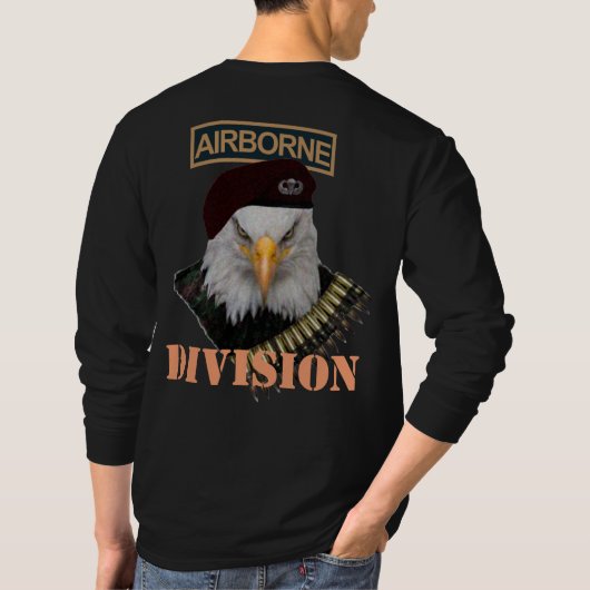 Luchtvaartdivisie Militaire adelaar T-shirt (Achterkant)