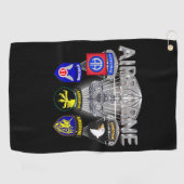 Luchtvaartdivisies van het leger, verleden en Cade Golfhanddoek (Horizontaal)