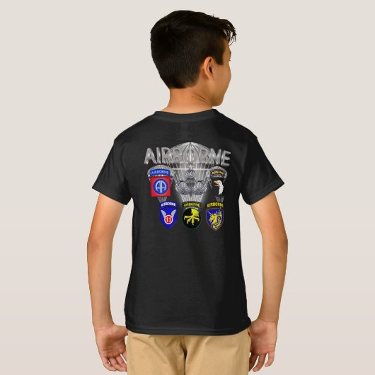 Luchtvaartdivisies van het leger, verleden en Cade T-shirt (Achterkant volledig)