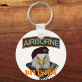 Luchtvaarteenheden met gedurfde adelaar sleutelhanger (Voorkant)