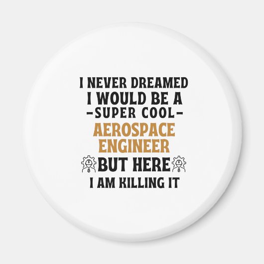 LUCHTVAARTENGINEER MAGNEET (Voorkant)