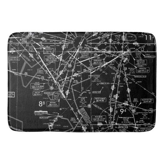 Luchtvaartgrafiek Badmat (Voorkant)