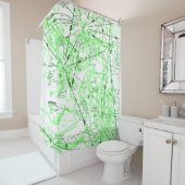 Luchtvaartgrafiek Douchegordijn (In situ)