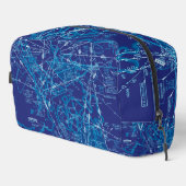 Luchtvaartkaart Dopp Kit Toilettasje (Rechterhoek)