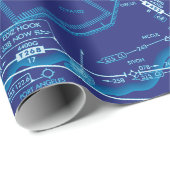 Luchtvaartkaart inpakpapier (Rol Hoek)