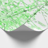 Luchtvaartkaart inpakpapier (Hoek)