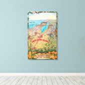 Luchtvaartkaart van Santa Clara Canvas Afdruk (Insitu (Houten vloer))