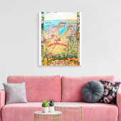 Luchtvaartkaart van Santa Clara Canvas Afdruk (Insitu (Woonkamer))