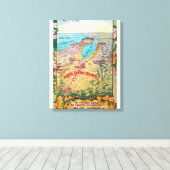 Luchtvaartkaart van Santa Clara Canvas Afdruk (Insitu (Houten vloer))