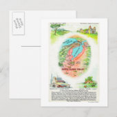 Luchtvaartkaart van Santa Clara County met sites Briefkaart (Voorkant / Achterkant)