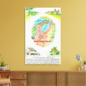 Luchtvaartkaart van Santa Clara County met sites Canvas Afdruk (Insitu (Woonkamer))