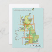 Luchtvaartkaart Verenigd Koninkrijk (Voorkant / Achterkant)