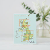 Luchtvaartkaart Verenigd Koninkrijk Briefkaart (Staand voorkant)