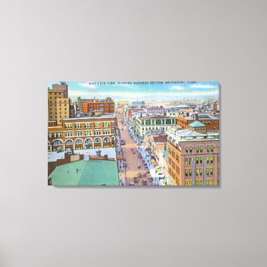 Luchtvaartkantoor Uitzicht van de Stad Canvas Afdruk (Voorkant)