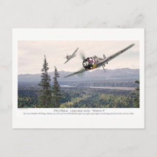 Luchtvaartkunst ansichtkaart "Focke-Wulf Fw 190" Briefkaart