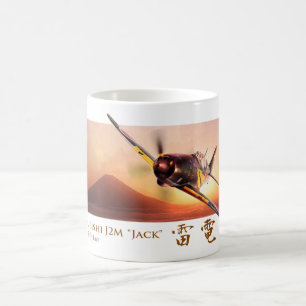 Luchtvaartkunst mok "Mitsubishi J2M Raiden "Jack"