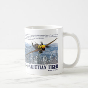 Luchtvaartkunst mok "P-40 Aleutian Tiger"