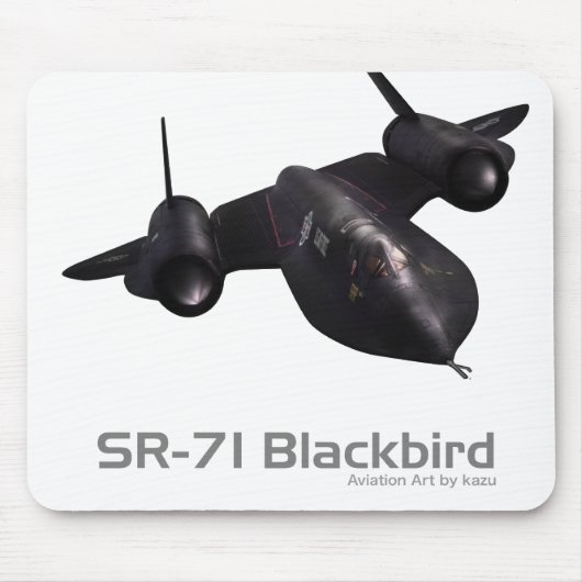 Luchtvaartkunst muismat "SR-71 Blackbird" (Voorkant)