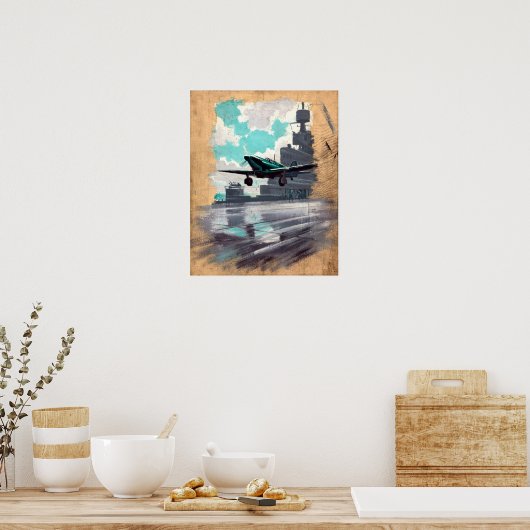  luchtvaartkunst poster (Keuken)