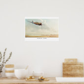 Luchtvaartkunstposter ”Kawasaki Ki-100” Poster (Keuken)