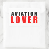 Luchtvaartliefhebber Rechthoekige Sticker (Tas)