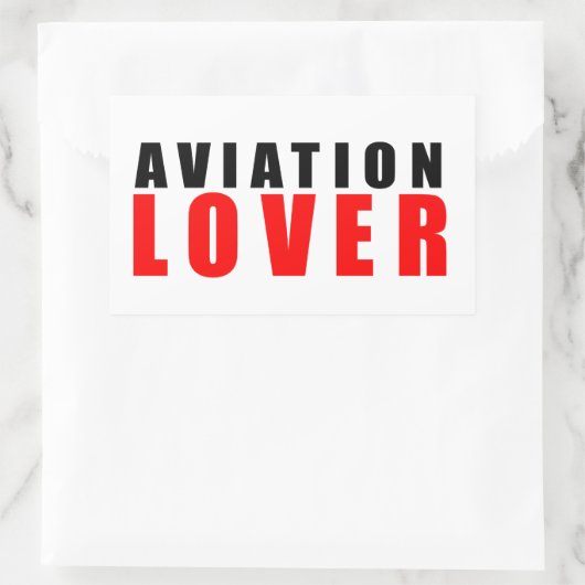 Luchtvaartliefhebber Rechthoekige Sticker (Tas)
