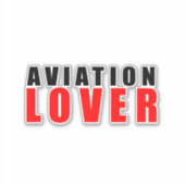 Luchtvaartliefhebber Sticker (Voorkant)