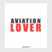 Luchtvaartliefhebber Sticker (Vel)